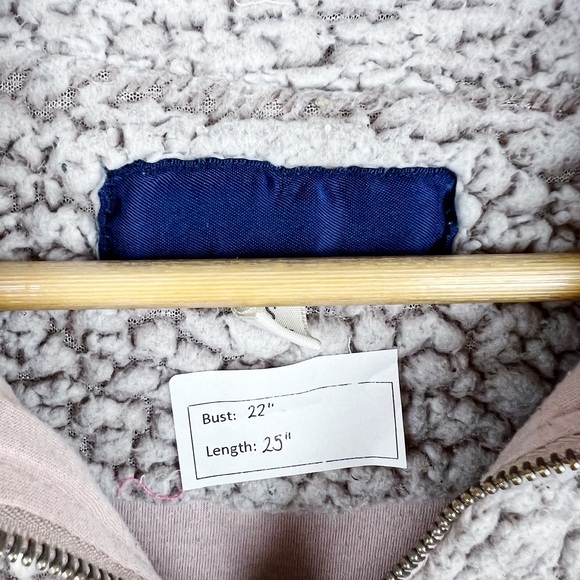 Blue Rain Purple Ombré Sherpa Half Zip Pullover Sz Small - Picture 6 of 6